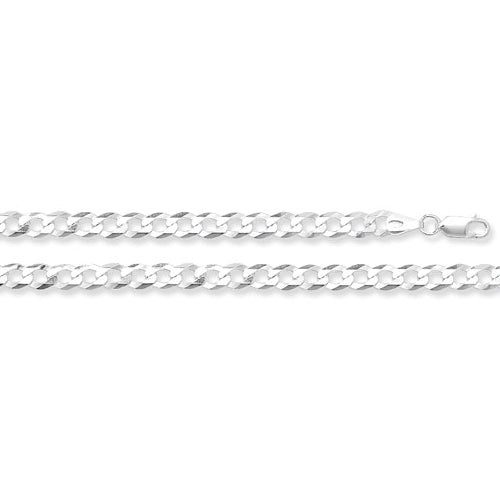 Sterling silver curb hot sale link necklace