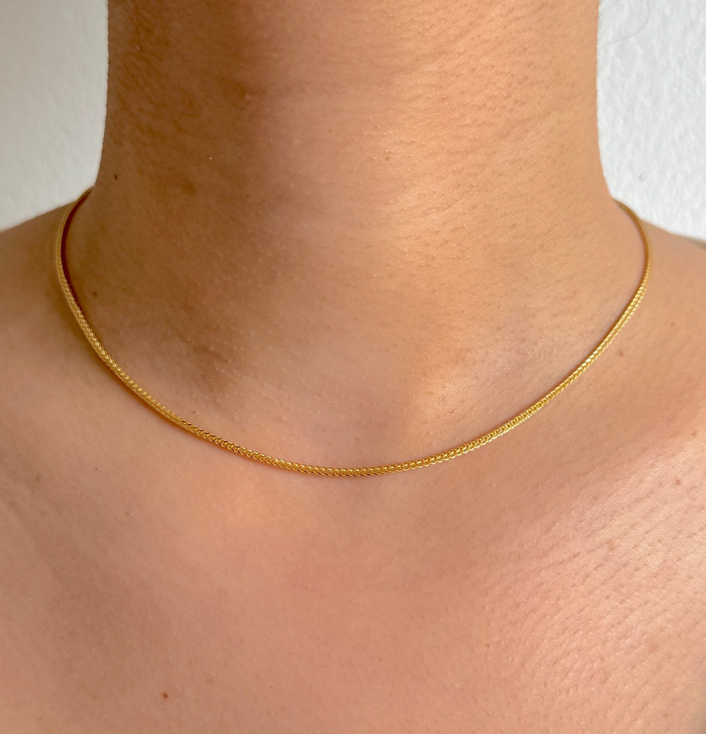 9ct Yellow Gold Women 2mm Spiga Chain