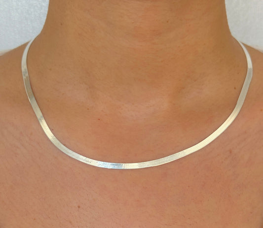 925 Sterling Silver Women 4mm Snake Chain