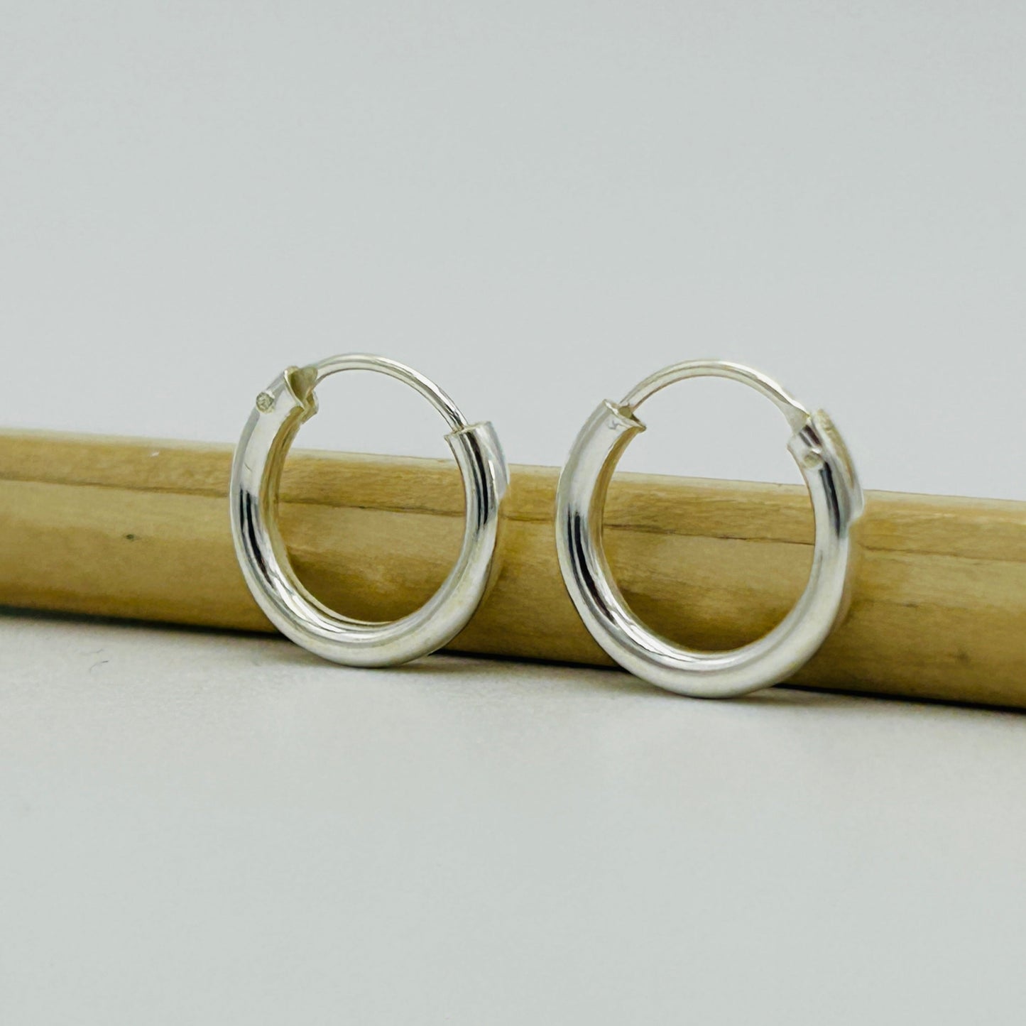 925 Sterling Silver 2mm Thick Sleeper Earrings