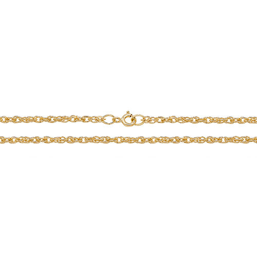 9ct Gold Heavy Prince of Wales Chain Necklace - jewellerysavers