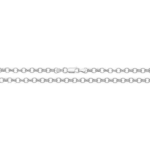 925 Sterling Silver Round Belcher Chain Necklace - jewellerysavers