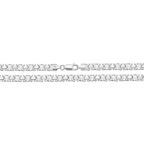 925 Sterling Silver Flat Byzantine Chain - jewellerysavers