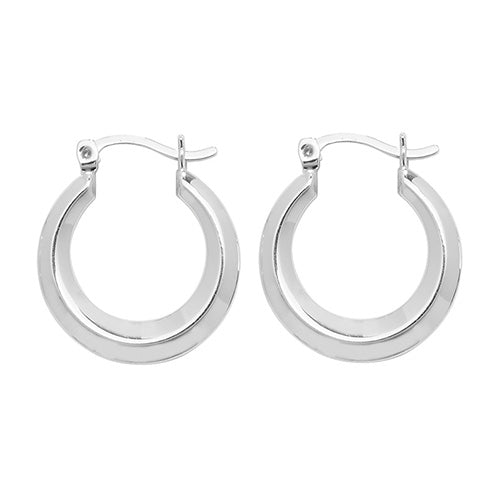 925 Sterling Silver Traditional Creole Hoop Earrings - jewellerysavers